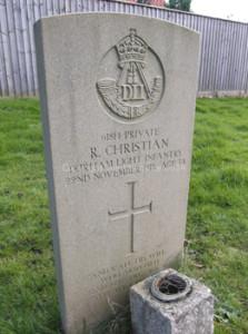 Richard Christian (Kirkby Underwood, Lincs) – Durham Light Infantry